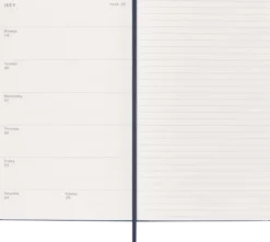 Kalender Moleskine Weekly Notebook Blue hard Large 2027