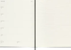 Kalender Moleskine Weekly Notebook Black hard XL 2027