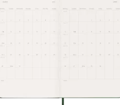Kalender Moleskine Weekly Notebook Myrtle Green hard Large 2027