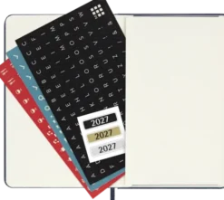 Kalender Moleskine Weekly Notebook Sapphire Blue hard pocket 2027