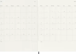 Kalender Moleskine Weekly Notebook Sapphire Blue Soft XL 2027