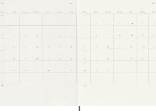 Kalender Moleskine Weekly Notebook Sapphire Blue Soft XL 2027