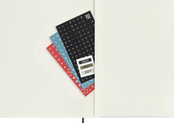 Kalender Moleskine Weekly Notebook Sapphire Blue Soft XL 2027
