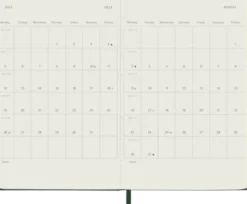 Kalender Moleskine Weekly Notebook Myrtle Green hard pocket 2027