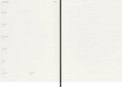 Kalender Moleskine Weekly notebook XL Soft Black 2027