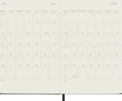 Kalender Moleskine Weekly Planner Vertical Svart hard pocket 2027