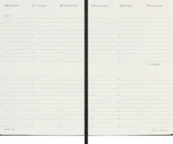 Kalender Moleskine Weekly Planner Vertical Svart hard pocket 2027
