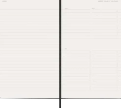 Kalender Moleskine Weekly Pro Vertical Svart hard large 2027