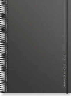 Kalender 2026 Organizer & Notes svart