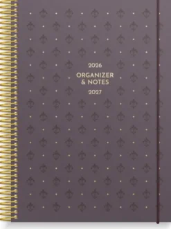 Kalender Organizer & Notes Vinröd 2026-2027