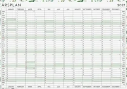 Kalender Årsplanering whiteboard 2027