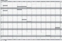 Kalender Årsplan whiteboard 2026
