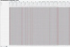 Kalender Semesterplan/Årsprojekt whiteboard 2026