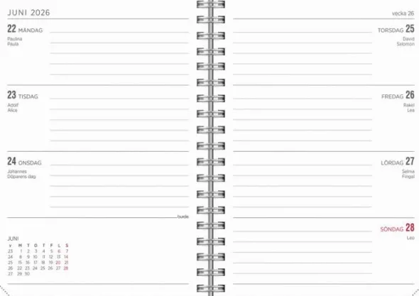 Kalender Senator A6 Stone 2026-2027