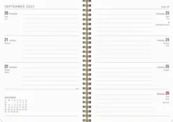 Kalender Senator A5 Textile senapsgul 2027