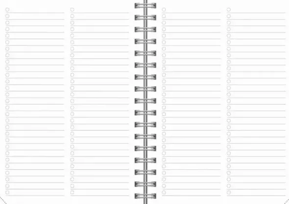 Kalender Senator A6 Textile svart 2027