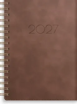 Kalender Senator A6 Twist brun 2027