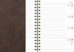 Kalender Senator A6 Twist brun 2027