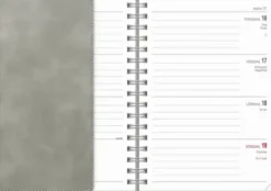 Kalender Senator A6 Twist grå 2027