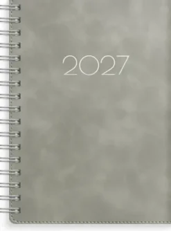 Kalender Senator A6 Twist grå 2027
