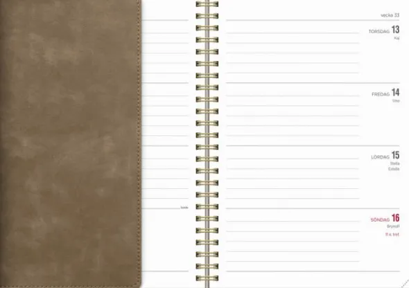 Kalender Senator A5 Twist mocca 2026-2027