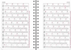 Kalender Senator A6 Twist svart 2027