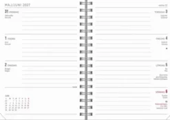 Kalender Senator A6 Twist svart 2027