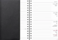 Kalender Senator A6 Twist svart 2027