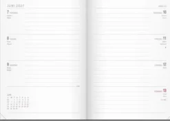 Kalender Senator A5 Vega svart 2027