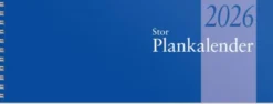 Kalender 2026 Stor Plankalender spiralbunden