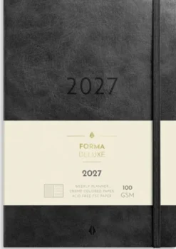 Kalender Stor Veckokalender Forma Deluxe svart 2027