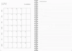 Kalender Study A5 Textile ljusgrå 2026-2027