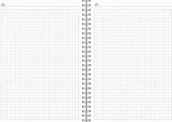 Kalender Study A5 Textile ljusgrå 2026-2027
