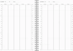 Kalender Study A5 Textile ljusgrå 2026-2027