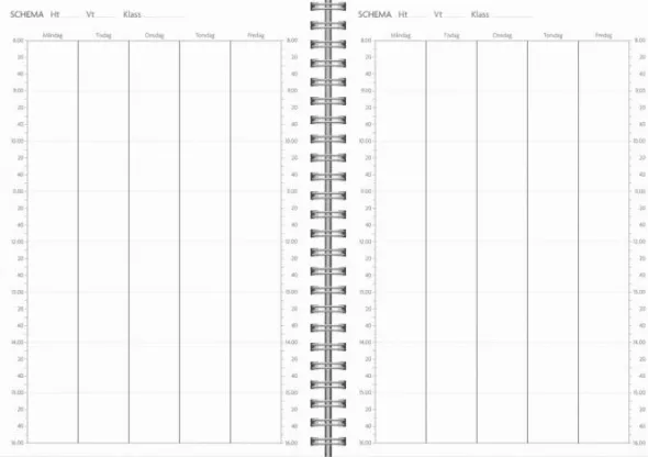 Kalender Study A5 Twist svart 2026-2027
