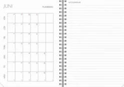 Kalender Study A5 Twist svart 2026-2027