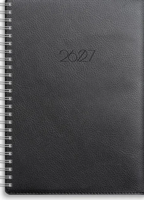 Kalender Study A5 Twist svart 2026-2027