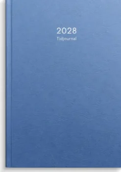 Kalender Tidjournal 2028 blå hård pärm