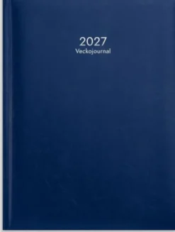 Kalender Veckojournal Mörkblå 2027