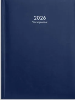 Kalender Veckojournal Mörkblå 2026