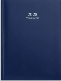Kalender Veckojournal Mörkblå 2028