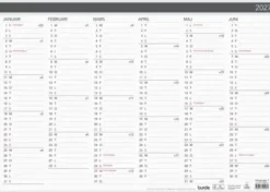 Kalender Väggblad Elegant 420x297mm 2027