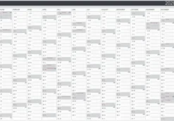 Kalender Väggblad Elegant 980x680mm 2028