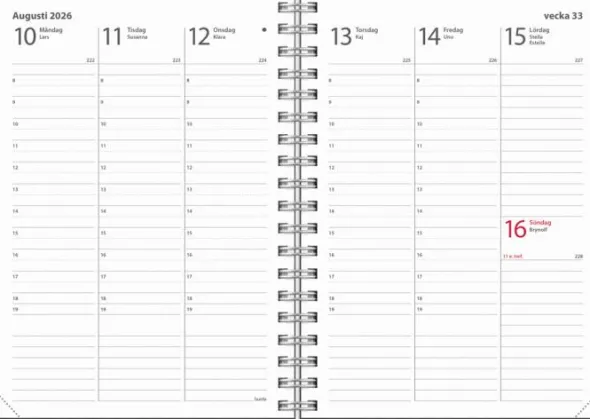 Kalender Weekly A6 Eco Line 2026