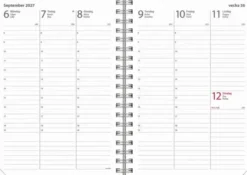 Kalender Weekly A6 Story Brun 2027