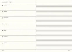Kalender Weekly Planner/Notebook Soft 18m 26-27 A5 Forest Green