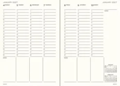 Kalender Week Planner hard 18m 26-27 A5 Black