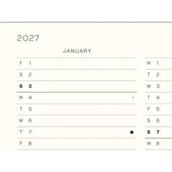 Kalender Week Planner hard 18m 26-27 A5 Sunflower
