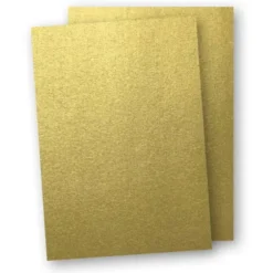 Kartong A4 5-pack 220g Guld