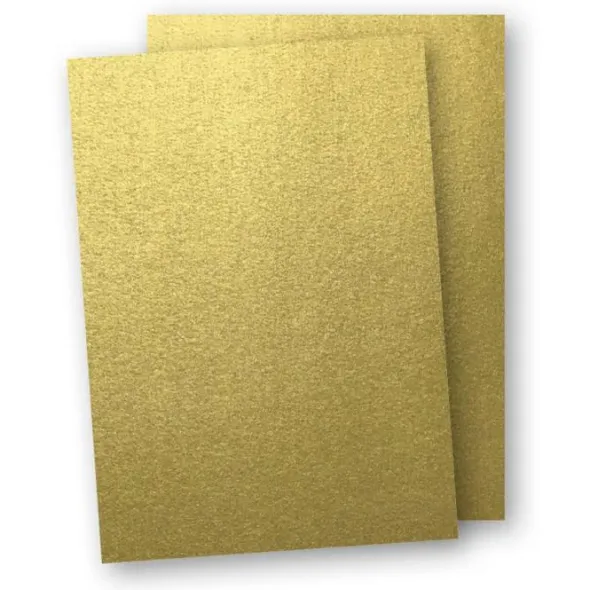 Kartong A4 5-pack 220g Guld